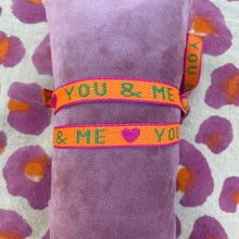 Afbeelding in Gallery-weergave laden, Armbandje lint You &amp; me - Oranje
