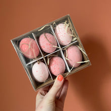 Afbeelding in Gallery-weergave laden, Paasei set  6 stuks - Roze mix
