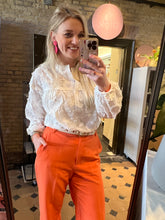 Afbeelding in Gallery-weergave laden, Blouse bloemen - Wit
