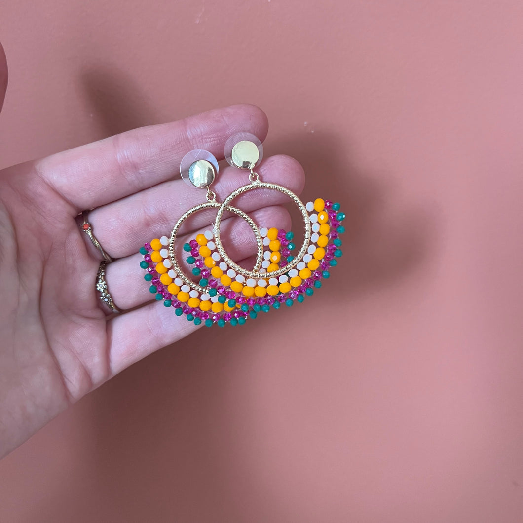 Oorbellen - Goud/multicolour