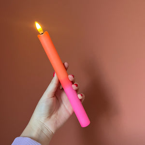Ledkaars - Oranje/roze