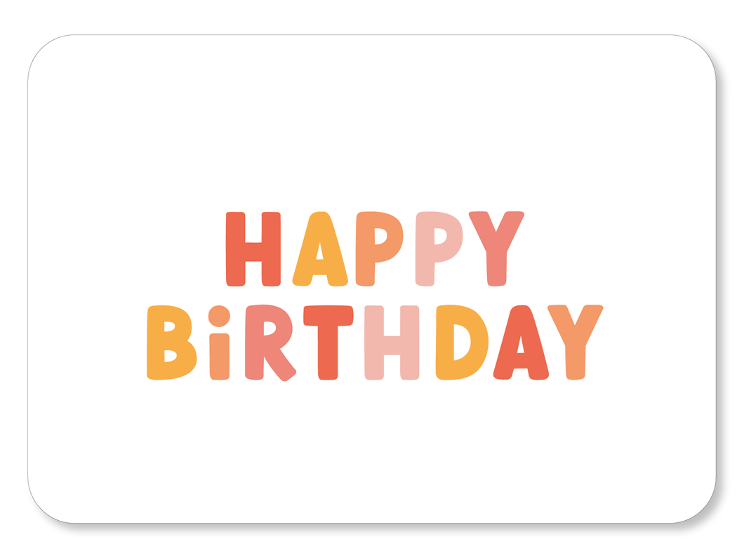 Kaart - Happy birthday